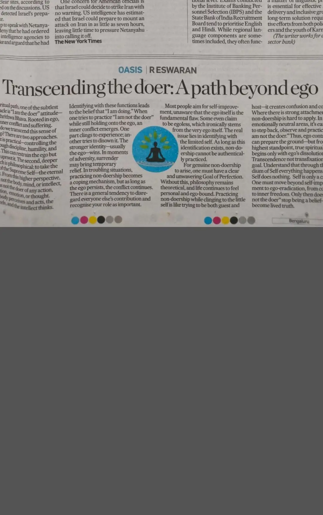 Transcending the doer: A path beyond ego