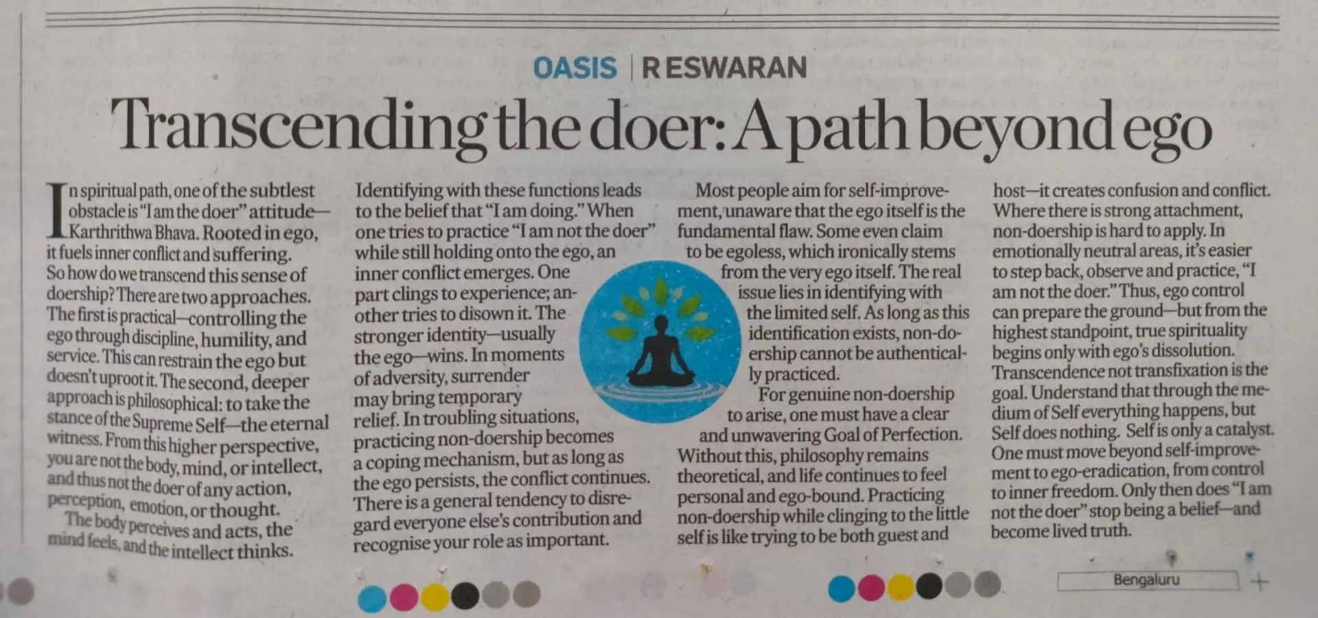 Transcending the doer: A path beyond ego